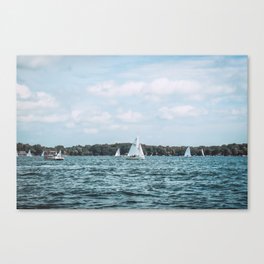 sunday sailboat race Canvas Print