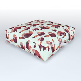Red Panda Pattern Outdoor Floor Cushion | Animal, Graphicdesign, Conceptart, Painting, Panda, Pop Art, Redpanda, Red, Pattern, Nature 