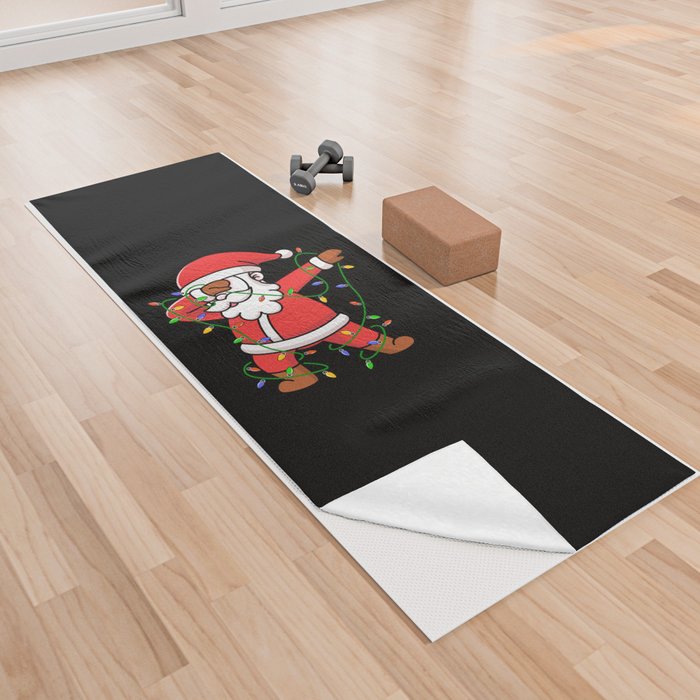 Dabbing Santa Claus Yoga Towel