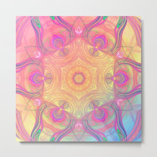 Psychedelic Kaleidoscope Metal Print