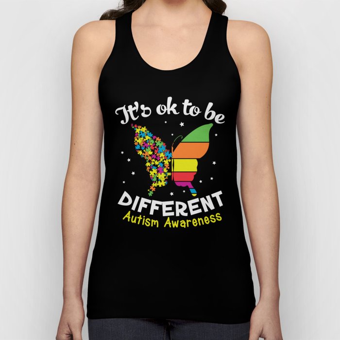It's OK To Be Different Autism Awareness Tank Top