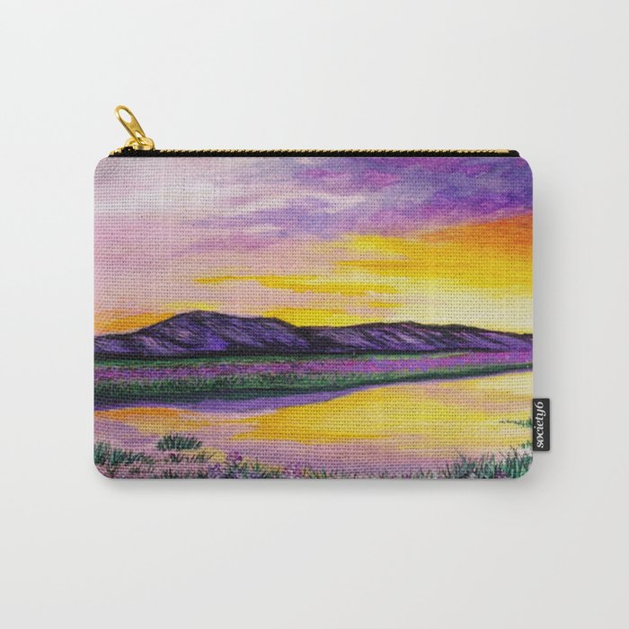 Purple Sunset Carry-All Pouch