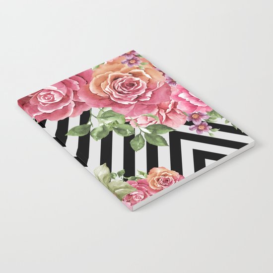 flowers geometric Notebook