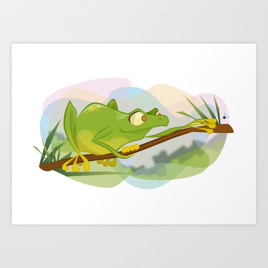 Tree Frog Art Print