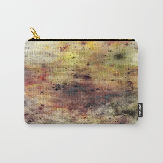 Into The Unknown - Abstract, rustic space style painting Carry-All Pouch