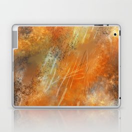 Orange Painting Pattern Design Laptop Skin