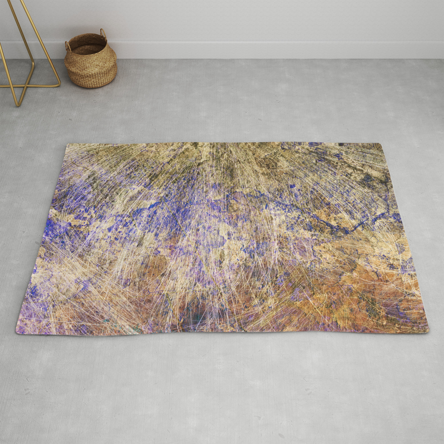 Purple Gold Rug By Matterofpatterns Society6