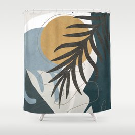 Abstract Tropical Art II Shower Curtain
