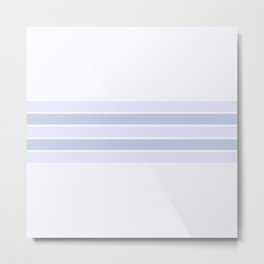Lavender, periwinkle & ghost white horizontal lines Metal Print | Minimalist, Color, Wallpaper, Pattern, Background, Graphicdesign, Soft, Style, Simple, Parallel 
