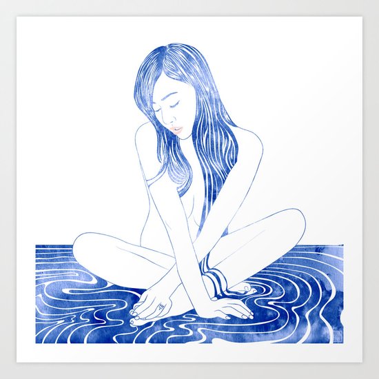 Water nymph XCVIII Art Print