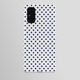 Cute Tiny Navy Blue Polka Dots Print Dotted Pattern Android Case