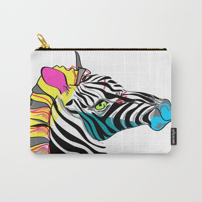 Funky Zebra Carry-All Pouch