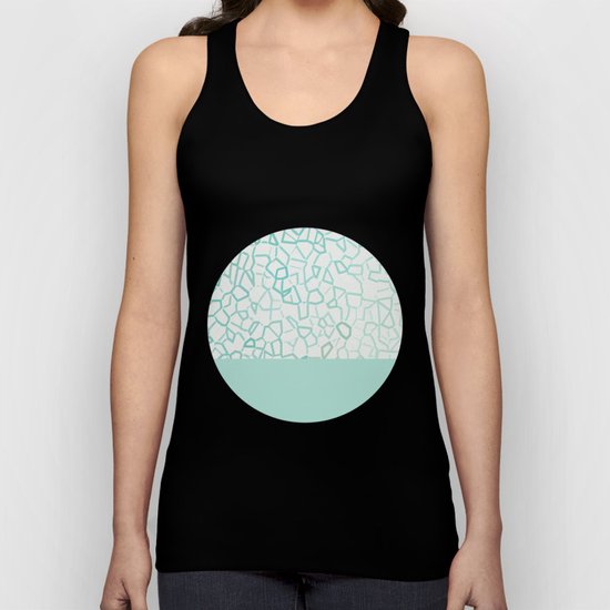 Abstract on Turquois Unisex Tank Top