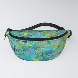 BEAUTY BENEATH THE SURFACE - Stunning Ocean River Water Nature Green Blue Teal Yellow Aqua Abstract Fanny Pack