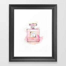 Fashion perfume bottle Framed Art Print