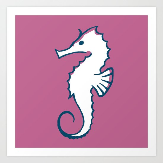 Seahorse Art Print