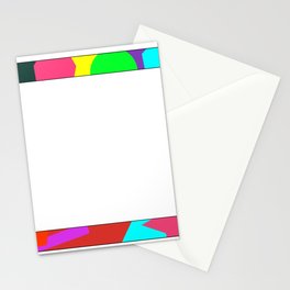 colored frame abstract Stationery Cards