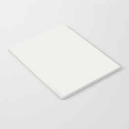 Linen Off White Solid Color PPG Commercial White PPG1025-1 - All Color - Single Shade - Simple Hue Notebook