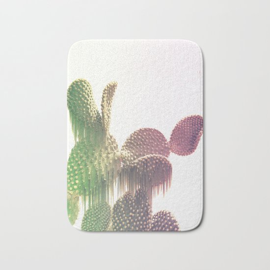 Glitch Cactus Bath Mat