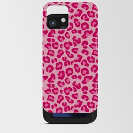 Leopard Print in Pastel Pink, Hot Pink and Fuchsia iPhone Card Case