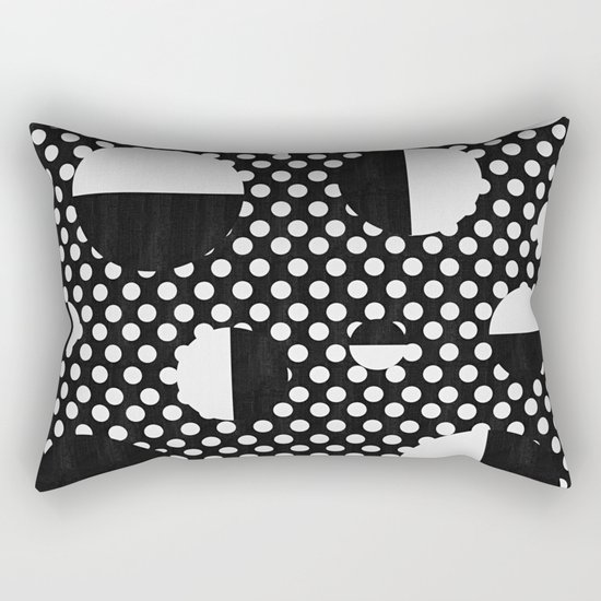 It's Black, It's White Rectangular Pillow
