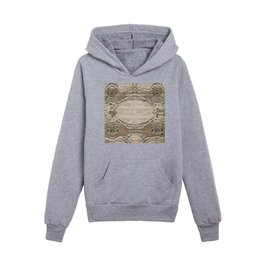 Abstract Rug Vintage Cream Area Kids Pullover Hoodies