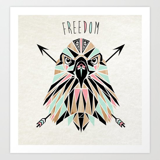 freedom eagle Art Print
