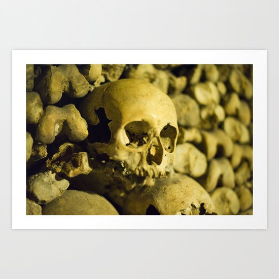 Wall of Bones Art Print