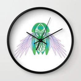 Insect Art Deco style Wall Clock