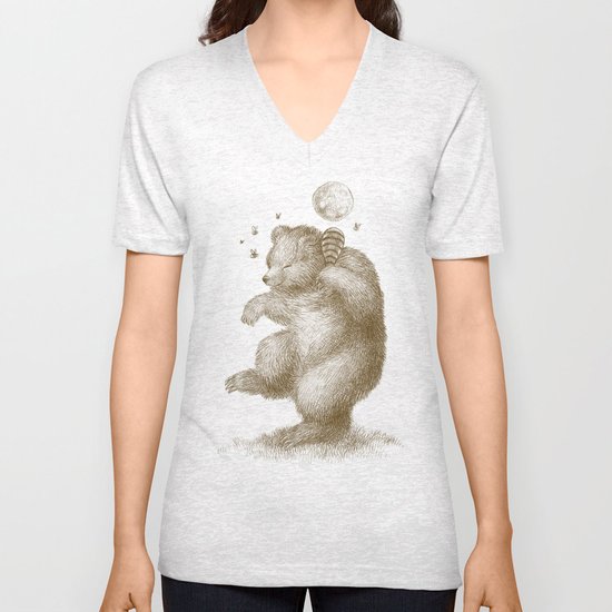 Honey Bear Unisex V-Neck