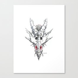 Robo Dragon Head Canvas Print