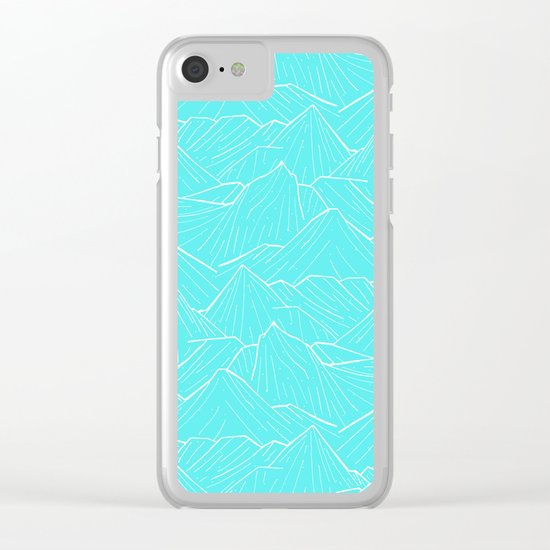 The Cold Blue Clear iPhone Case