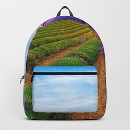 Lavender Province, Valensole, France Backpack | Photo, Color, Lavenderprovince, Sky, Valensole, Clouds, Nature, France, Grass, Tree 