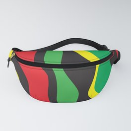 Red Yellow Green Black Rasta Wave Fanny Pack | Color, Art, Abstract, Graphicdesign, Smoke, Africa, Rasta, Teen, Mens, Fashion 