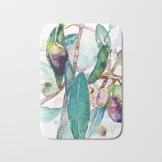 Olive Bath Mat