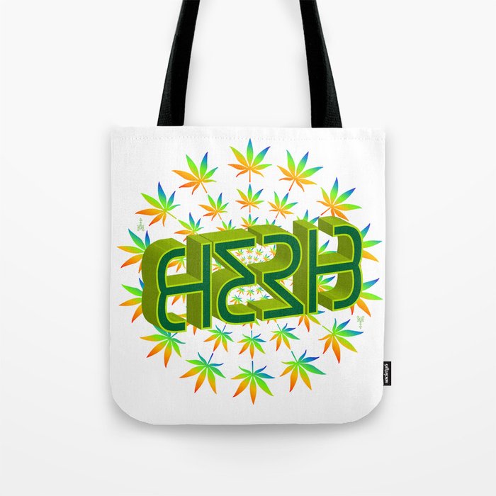 "HERB' (original invertible ambigram) Tote Bag