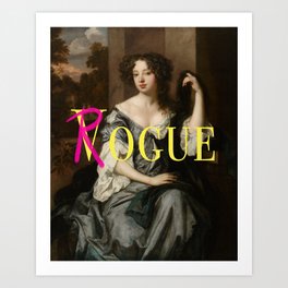 Rogue- Mischievous Marie Antoinette  Art Print