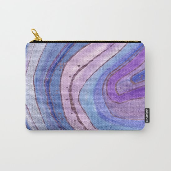 AGATE Inspired Watercolor Abstract 06 Carry-All Pouch