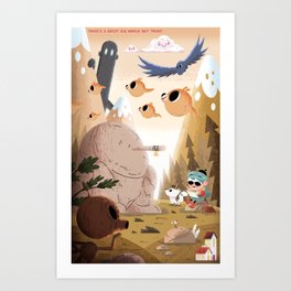 There's A Great Big World Out There! Art Print