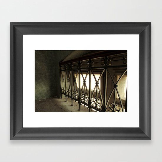 LOST PLACES - hidden bridge Framed Art Print