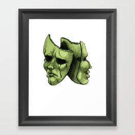 Comedy and tragedy Framed Art Print