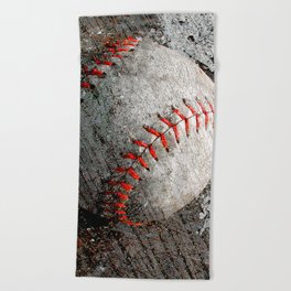 Baseball art Beach Towel