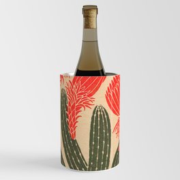 Mexico, Cactus Vintage Wall Art Wine Chiller