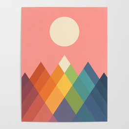 Rainbow Peak Poster