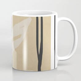 Beige Abstract Art Coffee Mug