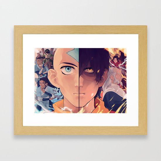 Avatar The Last Airbender Framed Art Print By Hara Society6