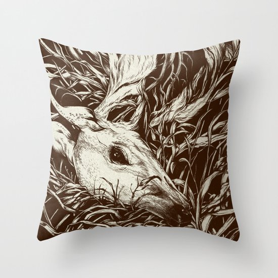 doe-eyed Throw Pillow