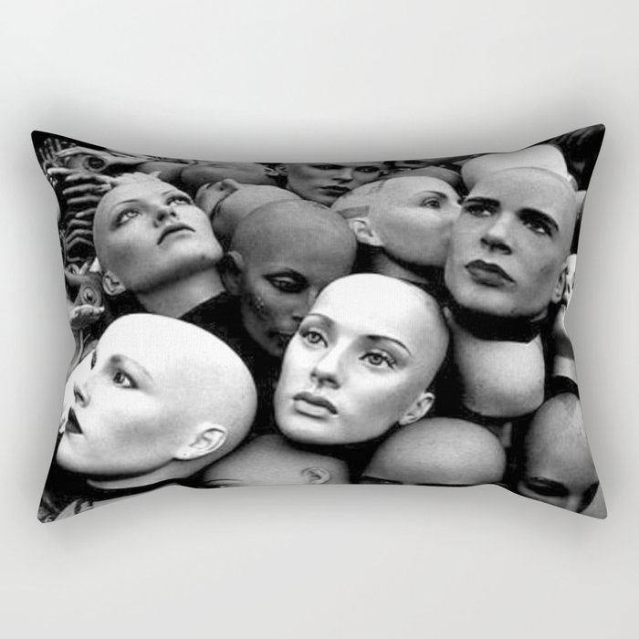 Head's Up Rectangular Pillow