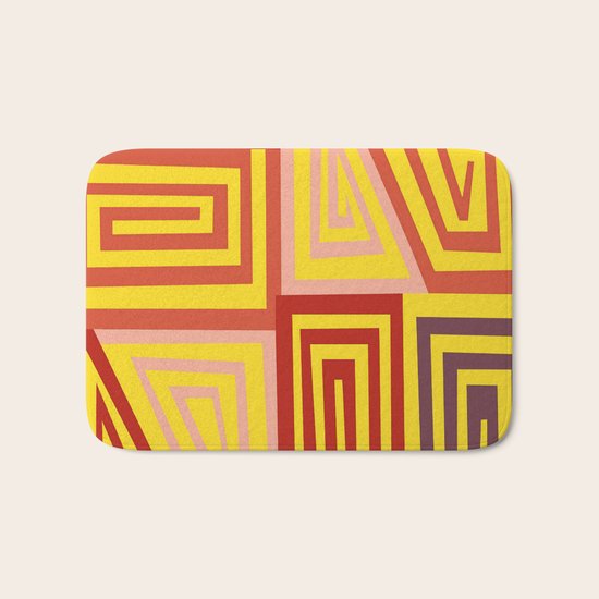 8 Spirals Bath Mat