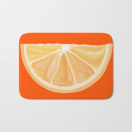 Watercolor Orange Segment  Bath Mat | Orangefruit, Orangeslice, Iloveoranges, Orangegift, Citrusfruit, Fruits, Orangewedge, Orangejuice, Fruitgift, Fruit 